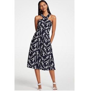 Ann Taylor Pineapple Halter Dress